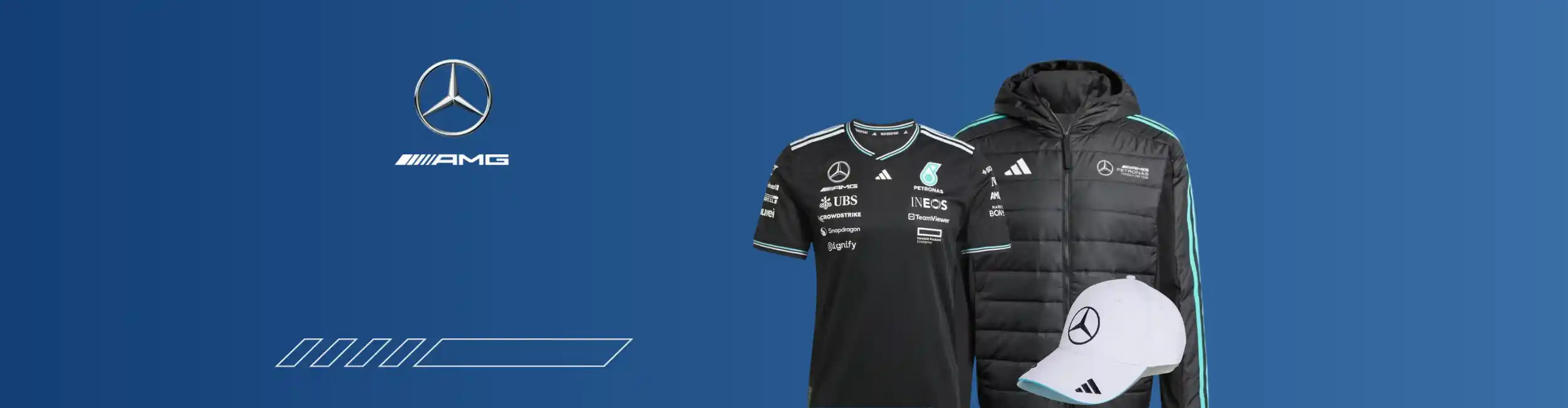 ESCUDERÍA MERCEDES-AMG F1 | Productos oficiales de la Fórmula 1 | BMS Race Clothing