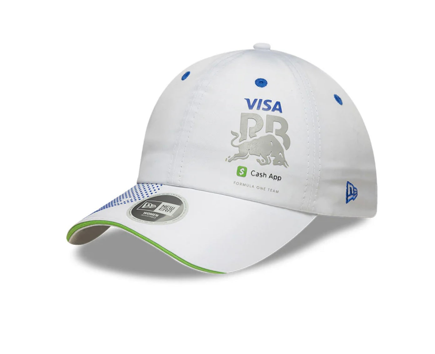 Visa Cash App RB F1 2025 Gorra Abierto Atras para Mujer - Blanca