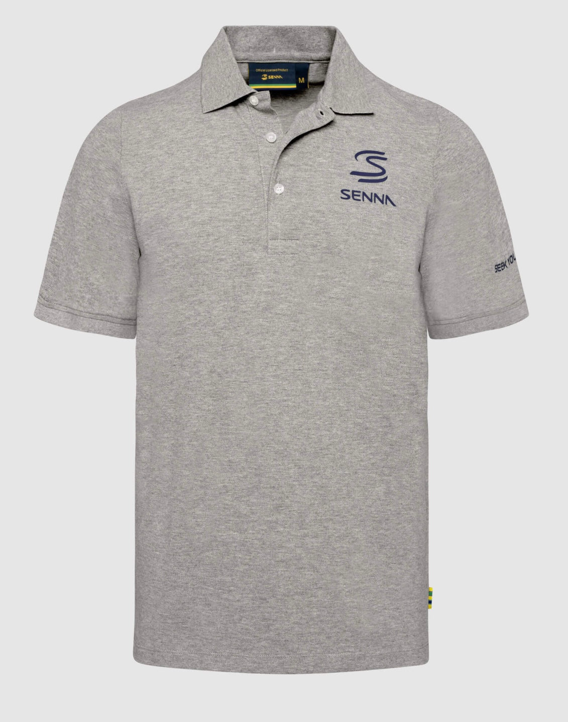 Ayrton Senna Legacy Polo Gris 2025 - Caballero