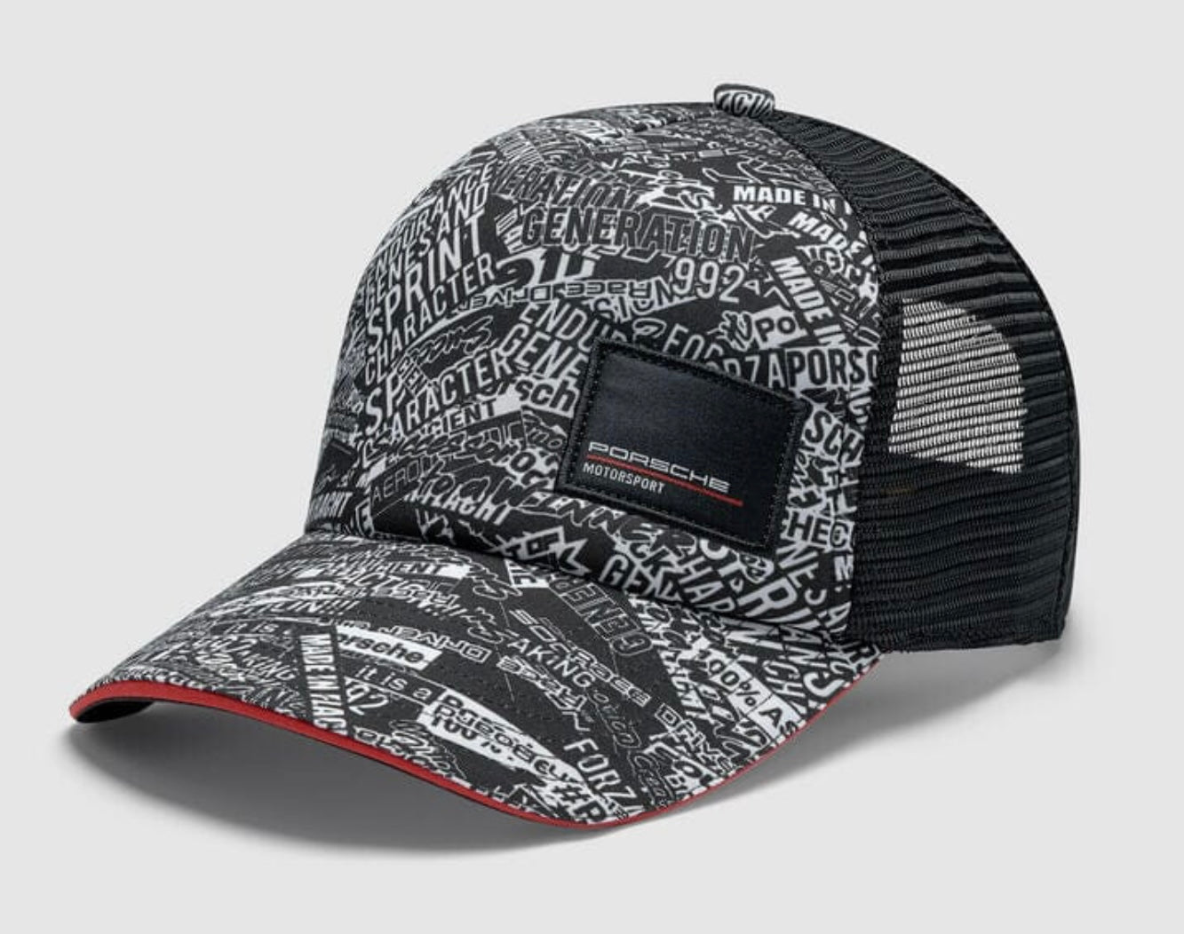 Porsche Motorsport AOP Trucker Gorra 2025 - Negro
