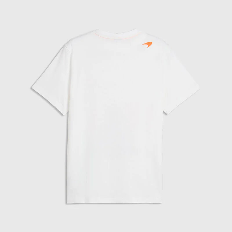 Playera F1 Gráfica McLaren Lando Norris 2026 Blanca