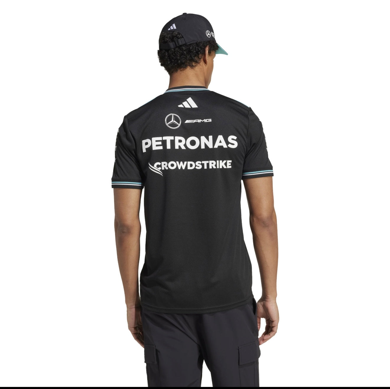 Playera Authentic Negro Mercedes AMG Petronas Oficial 2025