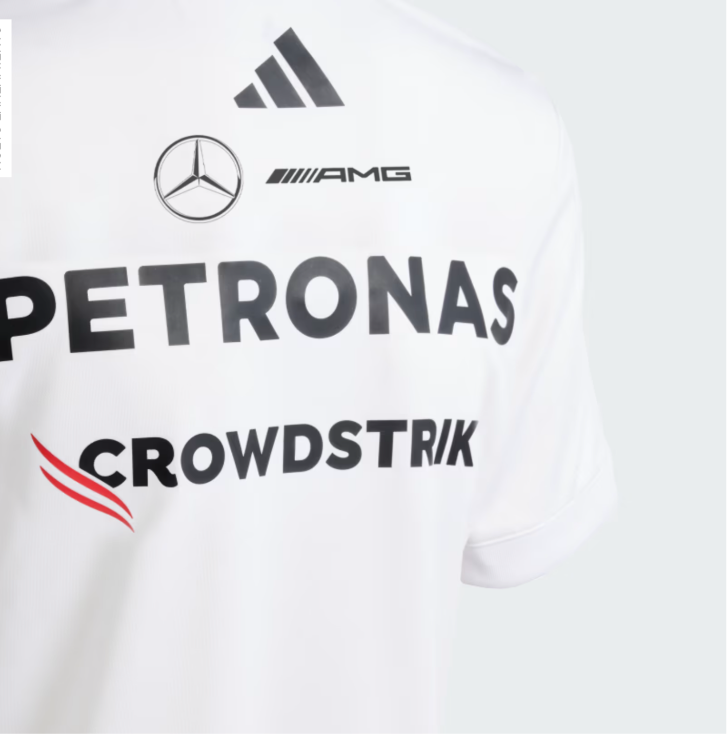 Playera Blanca Mercedes F1 Dama Replica 2025 Team Driver