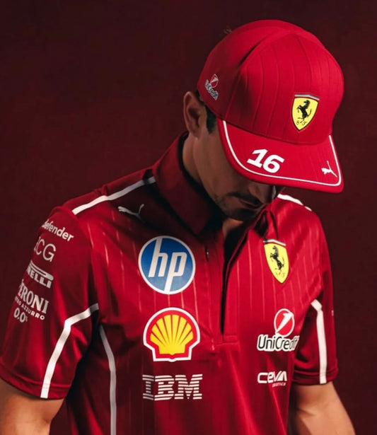 Scudería Ferrari Gorra Charles Leclerc Oficial 2025
