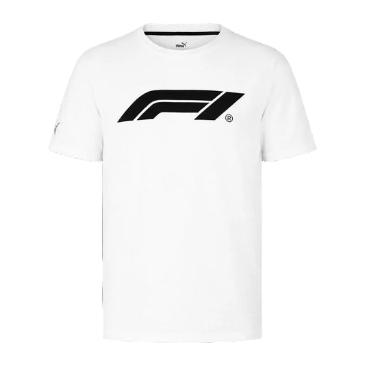 Playera F1 Blanca Oficial Logo
