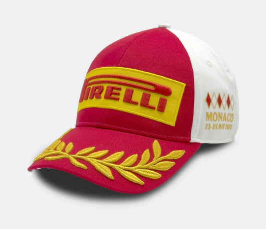 Pirelli Gorra Podium GP Mónaco 2025 - Blanco/Rojo