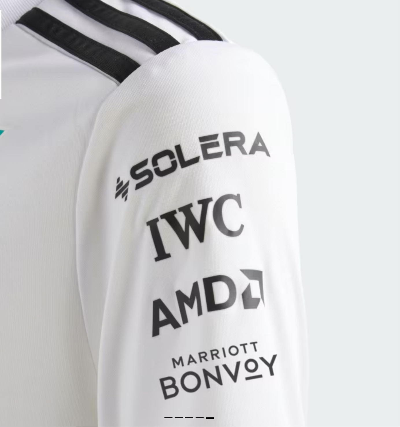 Playera Blanca Mercedes F1 Dama Replica 2025 Team Driver