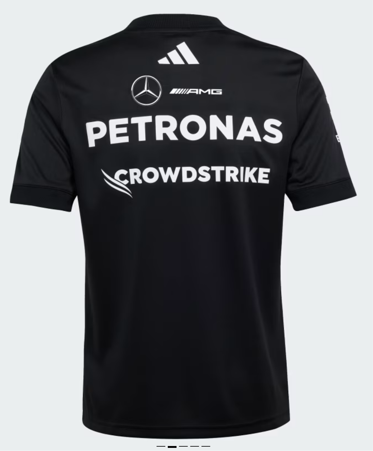 Playera Negra Mercedes AMG Petronas Adidas 2025 Team Driver