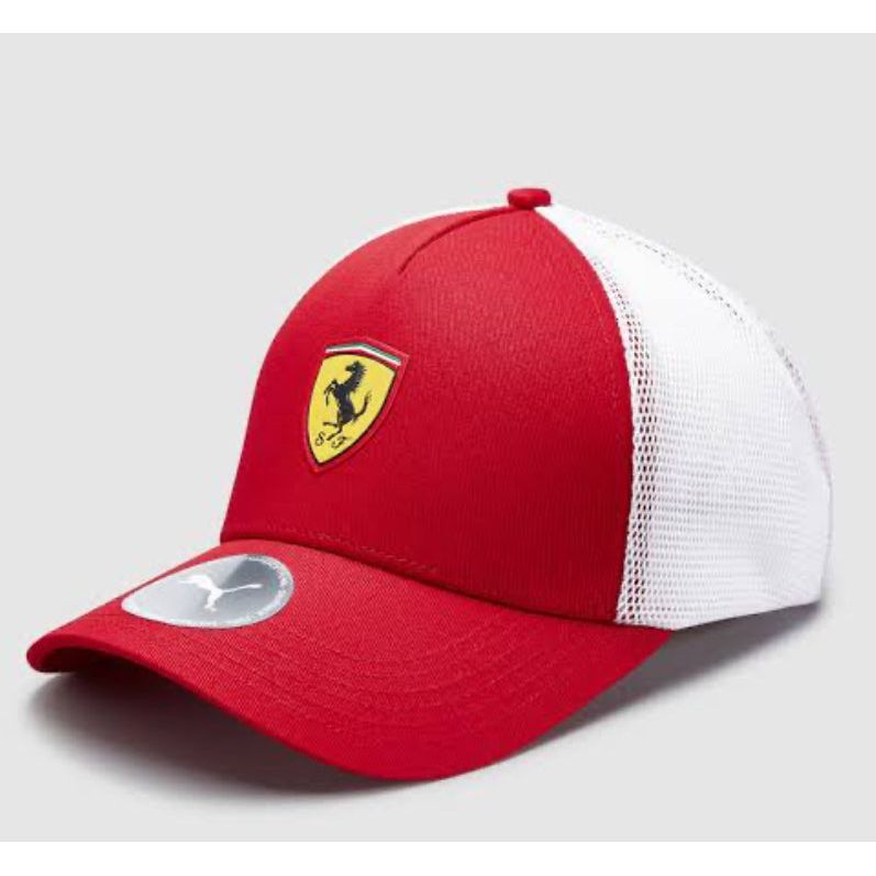 S. Ferrari Gorra Roja Trucker Clásica - Rojo