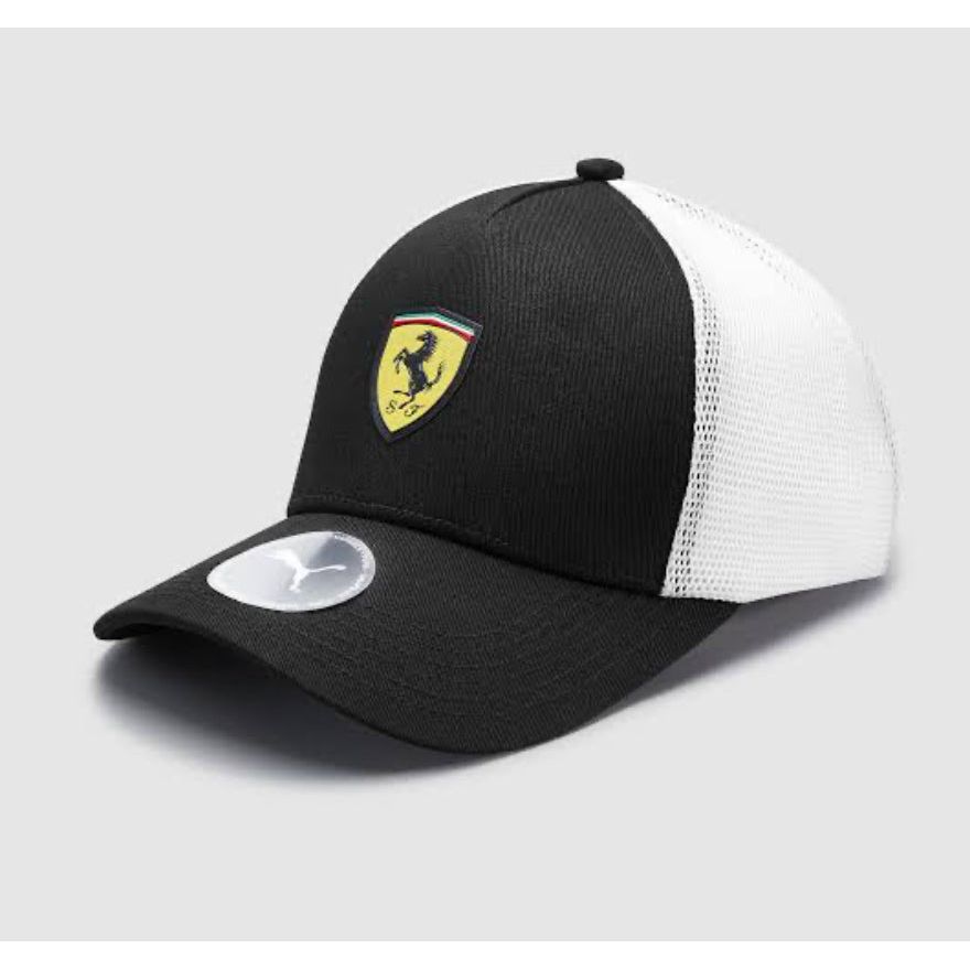 S. Ferrari Gorra Trucker Clásica - Negro