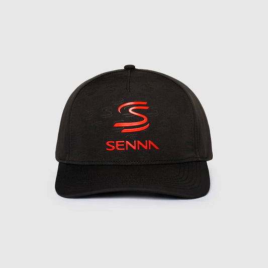 Gorra Negra F1Ayrton Senna Logo 2026