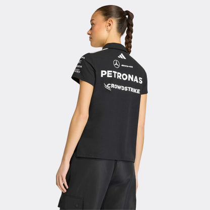 Playera Polo Mujer Mercedes-AMG Petronas F1 Team 2026 Oficial Negra