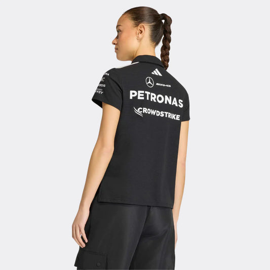 Playera Polo Mujer Mercedes-AMG Petronas F1 Team 2026 Oficial Negra