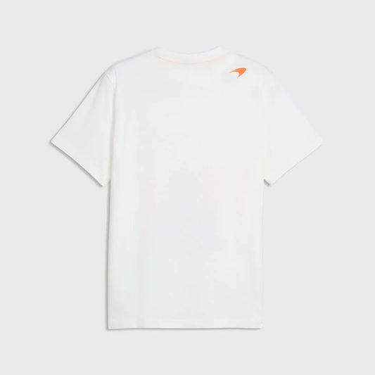 Playera F1 Gráfica McLaren Lando Norris 2026 Blanca