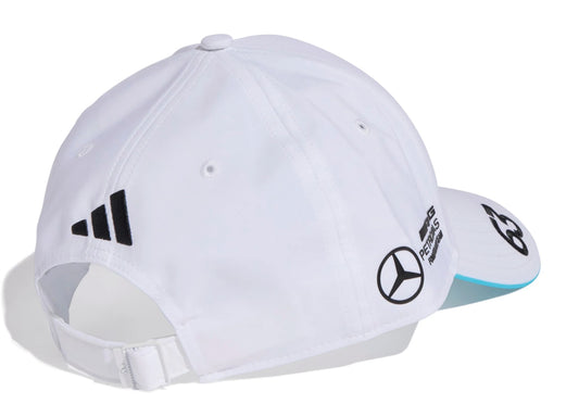 Mercedes Gorra AMG Petronas Of. G. Russell Blanca