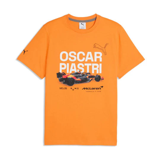 Playera F1 Gráfica  McLaren Oscar Piastri 2026 Naranja