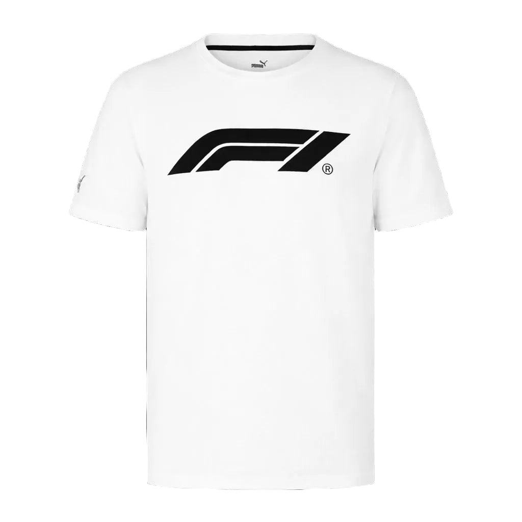 Playera F1 Blanca Oficial Logo
