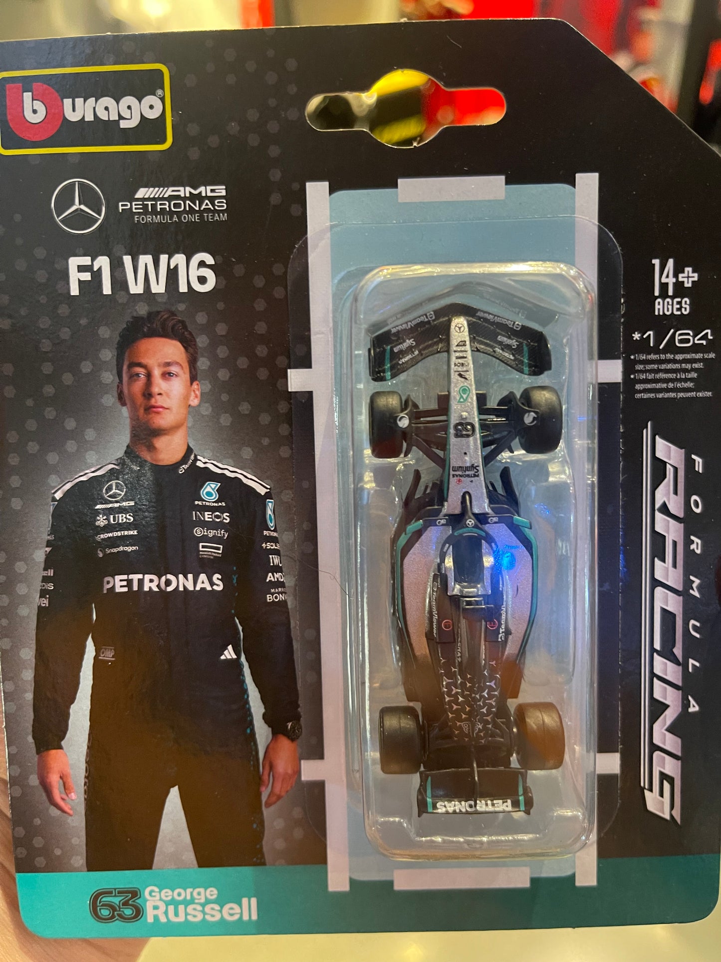 Carro a Escala Burago de Pilotos F1 1/64