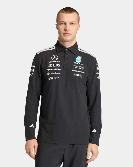 Polo Manga Larga F1 Mercedes Team Oficial 2026