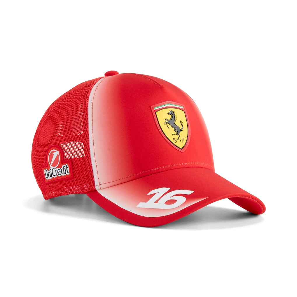 Gorra Trucker F1 Ferrari Charles Leclerc 2026 Oficial