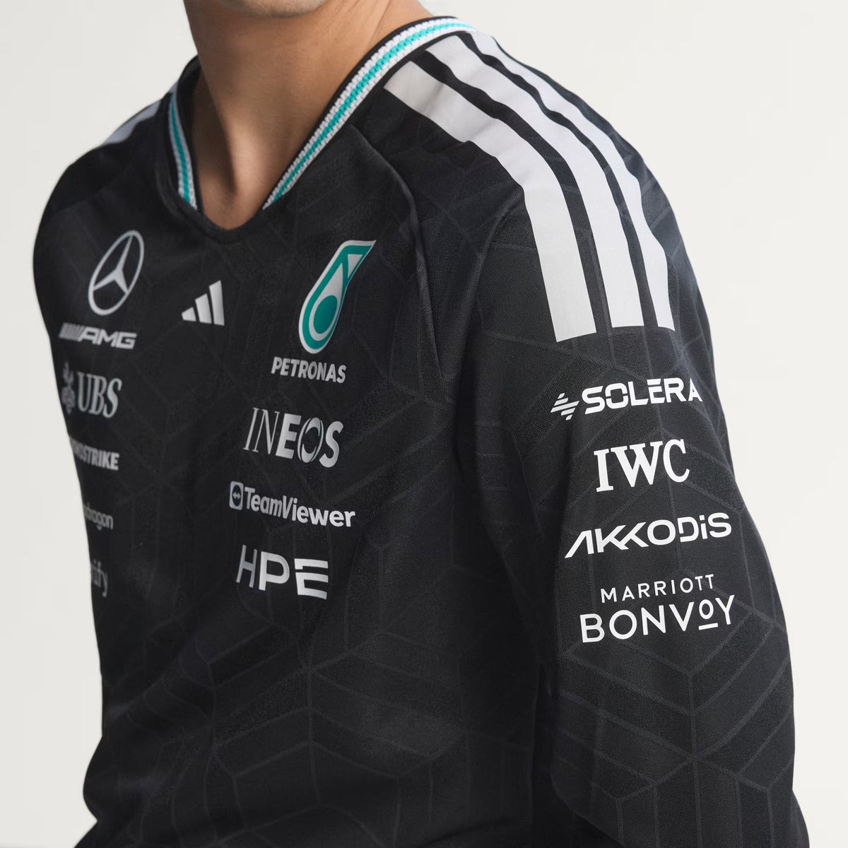 Camiseta Manga Larga F1 Mercedes AMG Petronas Piloto Version 2026