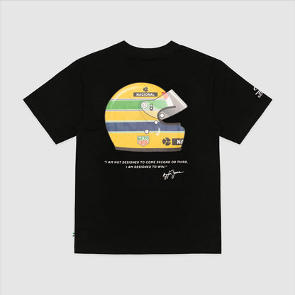 Playera F1 Ayrton Senna 88 Negra Casco Tag Heuer 2026 Oficial
