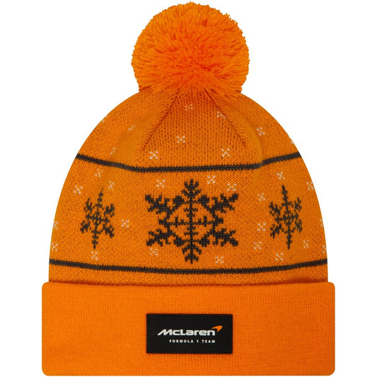 Gorro McLaren Edición limitada Snowflake bobble orange