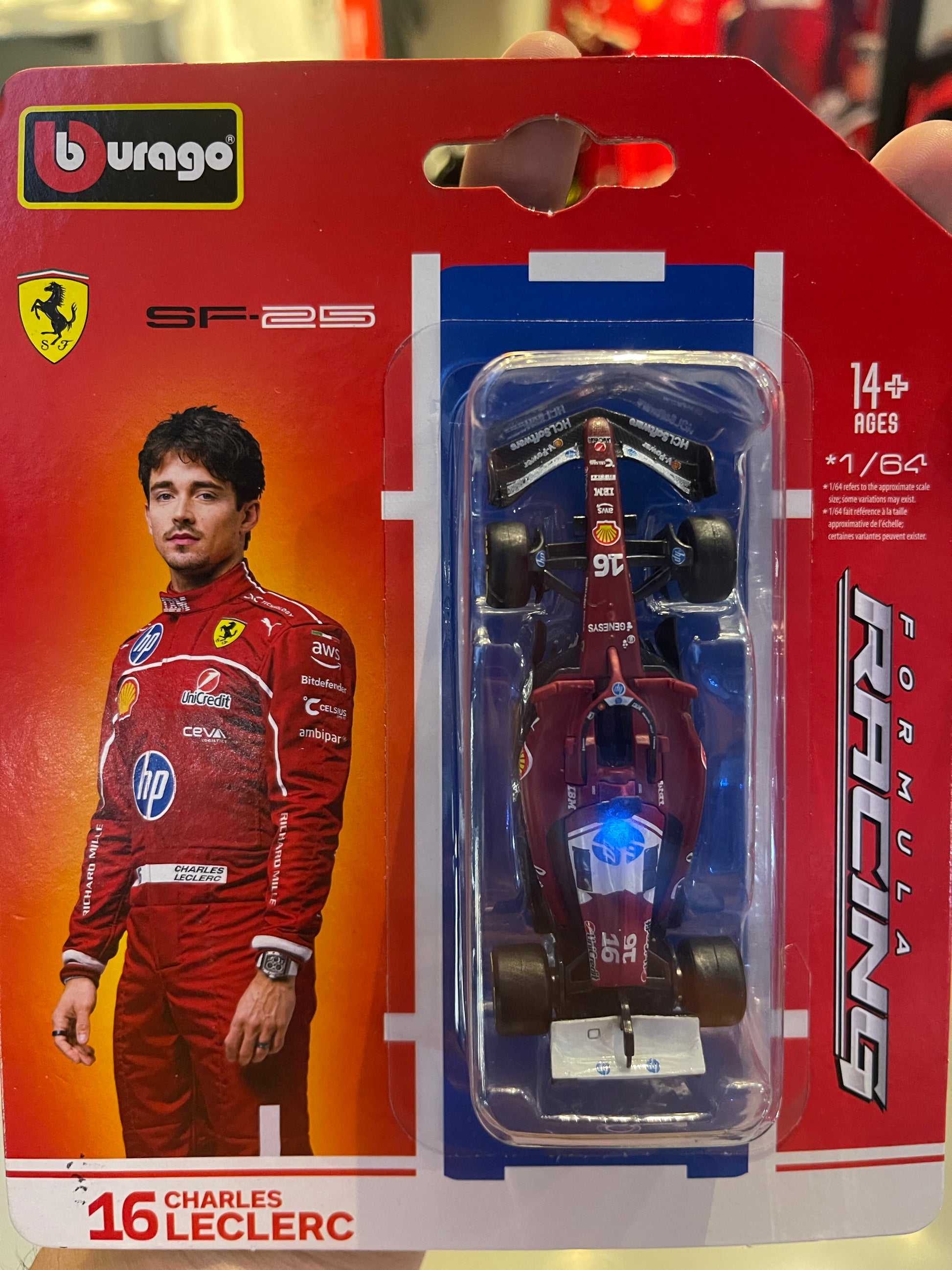 Carro a Escala Burago de Pilotos F1 1/64