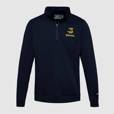 Ayrton Senna Suéter 1/4 zippe