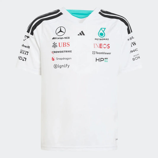 Jersey Infantil Blanca F1 Mercedes AMG Petronas 2026