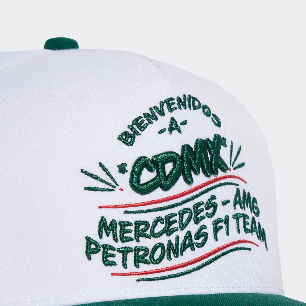 Gorra F1 Mercedes AMG Petronas Blanca GP Mexico 2026