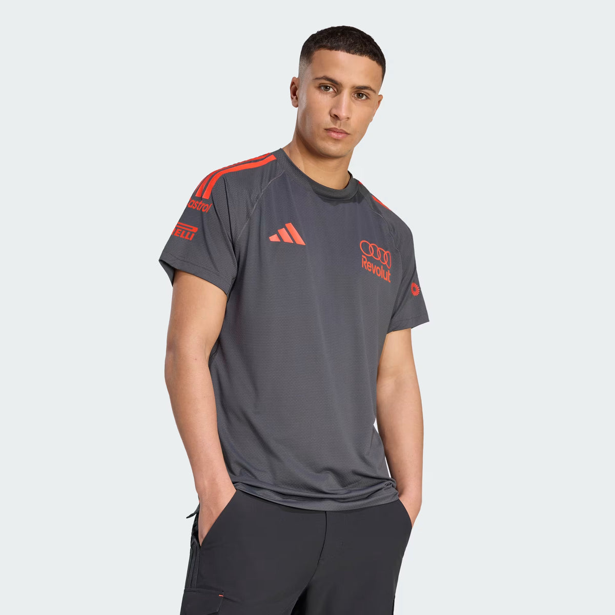 Playera F1 Audi Gris Oscuro 2026