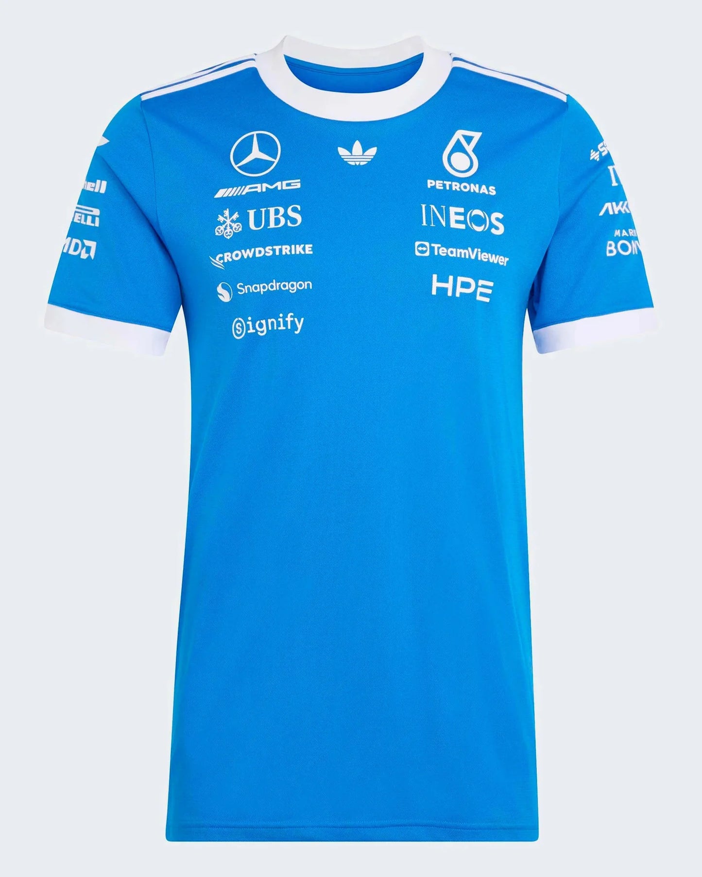 Playera F1 Mercedes AMG Petronas Driver Blue Wonder Silverstone 2026 - Caballero
